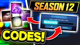 SEASON 12 Redeem Codes! In Rocket League