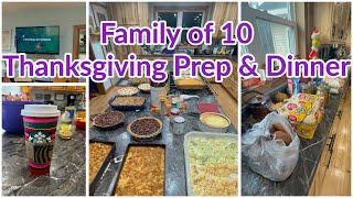 FAMilY OF 10 THANKSGiVING MEAL PREP & The recipes for our entire meal 