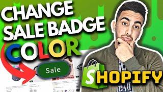 How To Change Sale Badge Color In Shopify