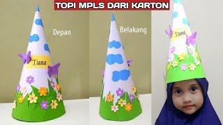 CARA MEMBUAT TOPI KERUCUT DARI KERTAS KARTON UNTUK MPLS