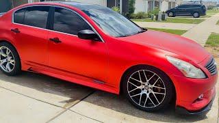 Infiniti Q50 Side Skirts Extension Rocker Panel On My G37 Fitment and Install