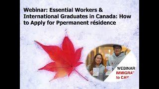 Essential Workers & International Graduates in Canada How to Apply for PR