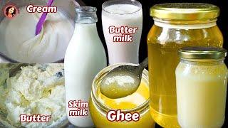 Ghee | How to make ghee at home | 20 litre milk = 500 gm ghee | danedar ghee | homemade desi ghee