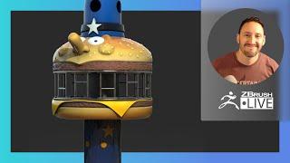 Pavlovich Workshop: McDonald's Officer Big Mac PlayPlace - Michael Pavlovich - ZBrush 2022