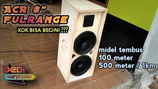 Speaker ACR 8" inchi fullrange || cocok untuk rumahan sound minatur || #ceksound rumahan