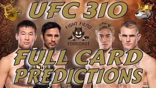 UFC 310 FULL CARD PREDICTIONS | PANTOJA VS ASAKURA