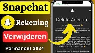 Hoe Snapchat-account 2024 te verwijderen | Snapchat-account definitief verwijderen