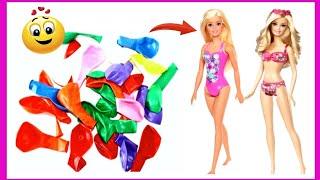 DIY Miniature doll swimsuit / how to make Dolls Bathing Suits-DIY Tutorial