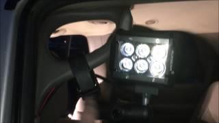 auxbeam 4 inch spot lights installed as "alley lights"