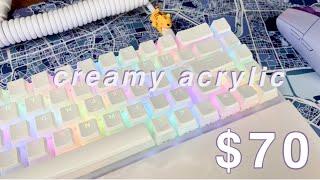 creamy acrylic keyboard