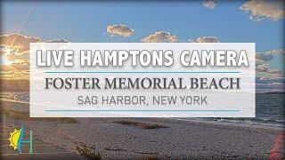 Hamptons.com - LIVE! Foster Memorial Beach, Sag Harbor, New York - Wind Surfers