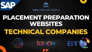 Placement Preparation Websites for Technical Companies like SAP, TCS, Wipro, Infosys, Deloitte, etc.