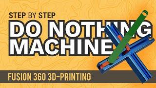 How to 3D Model a Trammel of Archimedes in Fusion 360  | 3D Print a Do-Nothing Machine