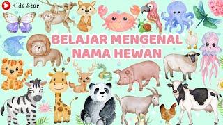 100 NAMA HEWAN BAHASA INDONESIA & BAHASA INGGRIS | BELAJAR NAMA HEWAN BINATANG LEARN OF ANIMALS NAME