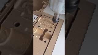 CNC Machine starts milling the axisZ support