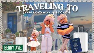 ༉‧₊˚. Traveling to Greece | flight, packing, cafès || Roblox Berry Avenue Roleplay