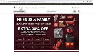 30% off at Macy's Friends and Family!