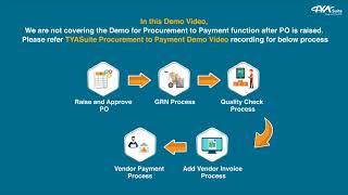 Vendor (Supplier) Management Software | Features & Demo | TYASuite