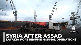 Rebuilding Syria: Latakia port workers aim to restore the port's former glory