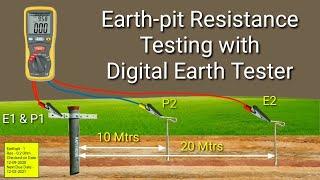 How to Test Earth-pit Resistance with Digital Earth Tester