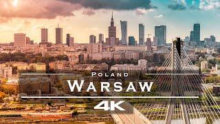 Warsaw, Poland  - by drone [4K]