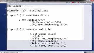 Oracle DB - SQL Loader