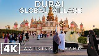 DUBAI [4k] Walking in Global Village - Complete Tour - ASMR