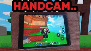 MOBILE TRYHARD DOSE HANDCAM.. (Roblox Bedwars)