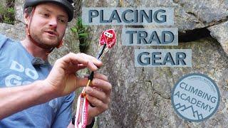 Placing trad gear - cams and nuts