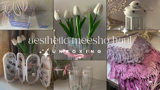 Aesthetic Meesho Haul Part 1  | cute home decor | outfits | accessories 