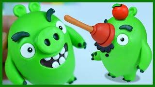 ХИТРЫЙ СВИН из Angry Birds. Лепим Свина из Энгри Бердз.