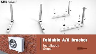 How to install Mini-Split Wall Mount AC bracket - LBG Products