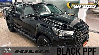 Toyota Hilux Goes Bold With Black PPF - Unmatched Style & Protection @VwrapsSikar