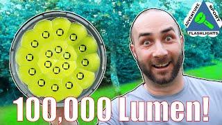 100,000 Lumen Flashlight.  Imalent MS18