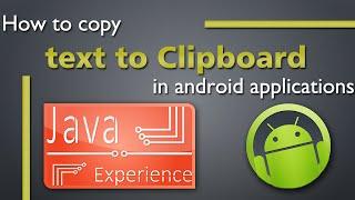 Copy some text in Android clipboard by using code