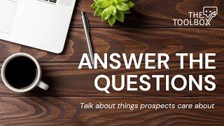 Answer the Questions | Content Based SEO | More than a Few Words Toolbox