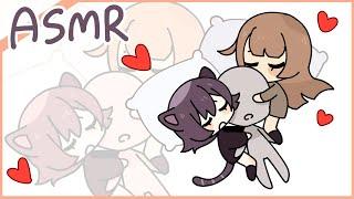 [ asmr ] Cuddled between two girls | Sleep noises, breathing, binaural [ 2 hours ] 