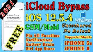 Free iPhone 5s/6/6+ iOS 12.5.5 iCloud Bypass Jailbreak -20 Fix GSM/Meid Notification/Facetime 2022