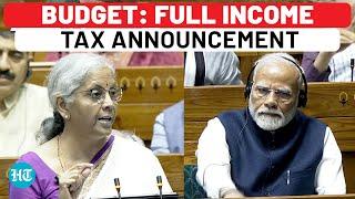 Budget 2024: Income Tax Changes In New Regime - New Slabs, Standard Deduction | Nirmala | Modi Govt