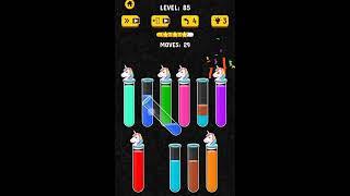 Color Water Sort 3D Gameplay |Hard Levels 85| Best Android Games