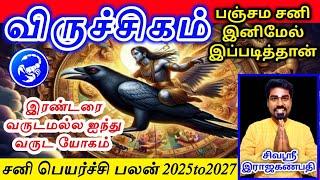 Viruchigam rasi sani peyarchi palan 2025 விருச்சிகம் ராசிக்கு சனி பெயர்ச்சி பலன்