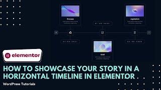 How to showcase your story in a horizontal timeline in Elementor