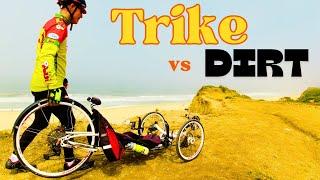 Recumbent Trike vs Single Track! The Coastal Trail, Half Moon Bay, CA