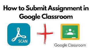 How to Create PDF and Send Assignment on Google Classroom in Hindi