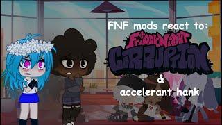 FNF mods react to evil mod and accelerant || FNF mods reacciona evil mod y accelerant || gya gacha