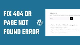 How to fix 404 error in all pages except homepage WordPress website? #WordPress 95