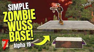 Base | Floating Garage door?!? | 7 Days To Die @Vedui42