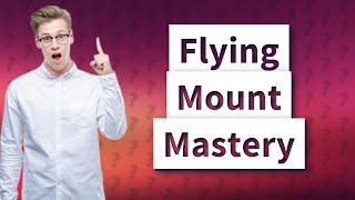 How do you fly with a flying mount?