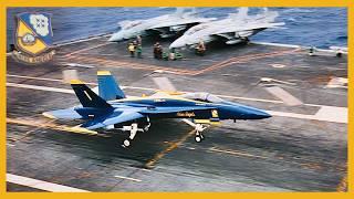 That ONE time a Blue Angel landed on a Carrier