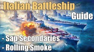 Quick Guide To Italian Battleships | World of Warships Legends | 4k